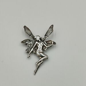 Fairy Woman Sterling Silver Pin